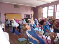 Highlight for Album: YOGA 2011-A partnership program between Club Casa and the Jewish Family Services.