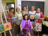 Highlight for Album: Brewing artists at CCA: Olga, Cecilia, Ana, Marilu, Julia & Irene (instructor)