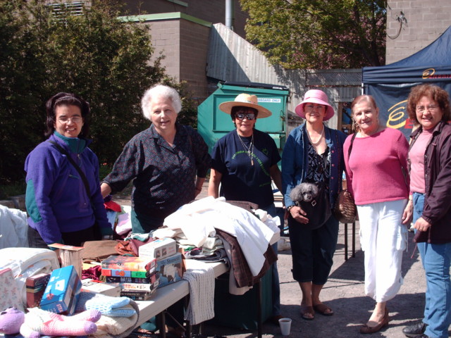 Part of Club Casa's team at the Garage Sale